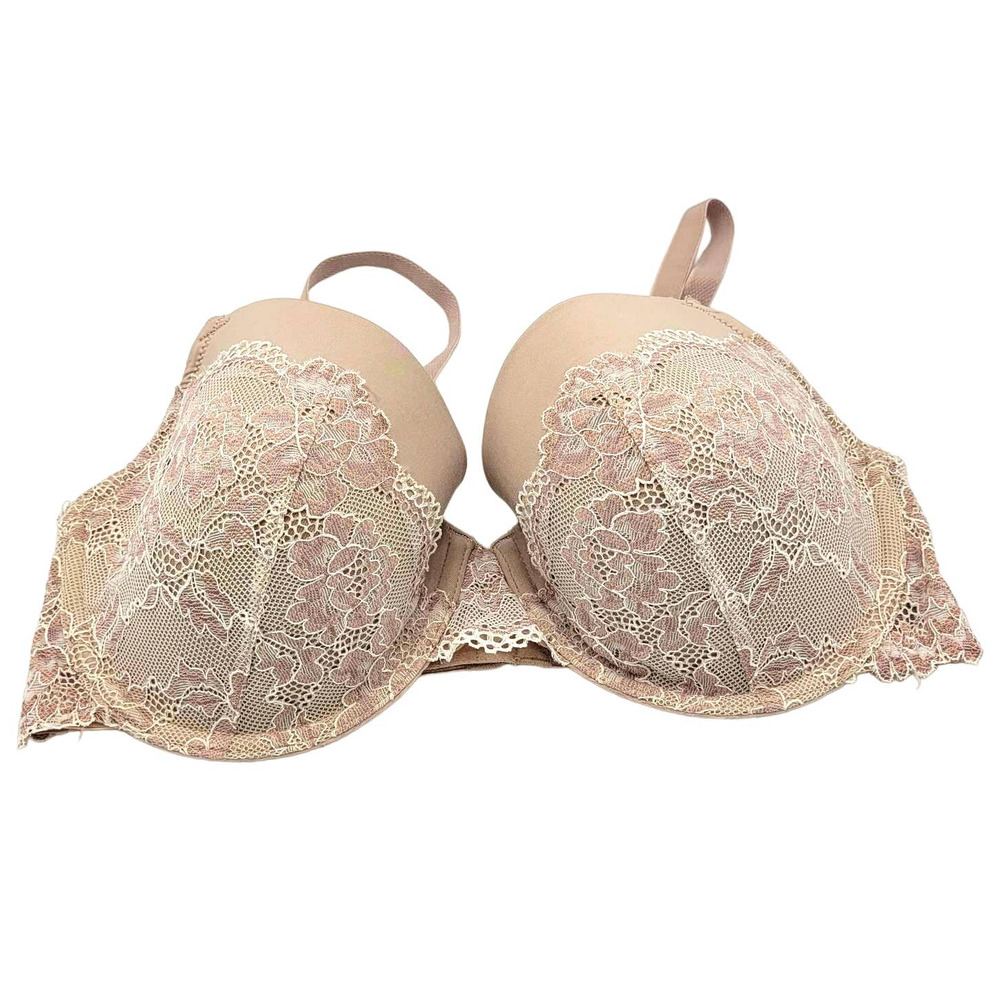 Dorina Tan Claire Demi Lace Cup Underwire T-Shirt Bra Size 38C